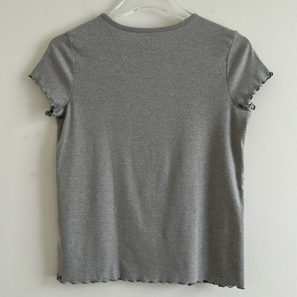 Art Class Girls’ Curled Edge Short Sleeve Tee (Gray) - Picture 2 of 15